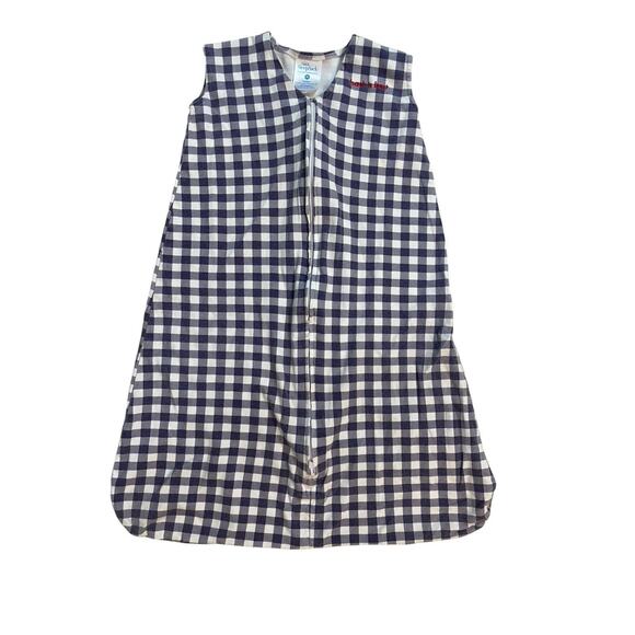 Halo Sleep Sack Size Medium Wearable Blanket Blue Gingham 6-12m 18-24lbs - Picture 2 of 6
